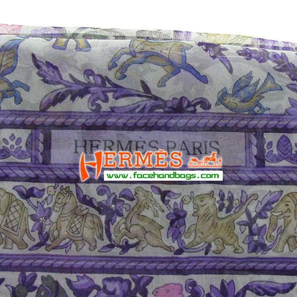 Hermes 100% Silk Square Scarf Blue HESISS 135 x 135